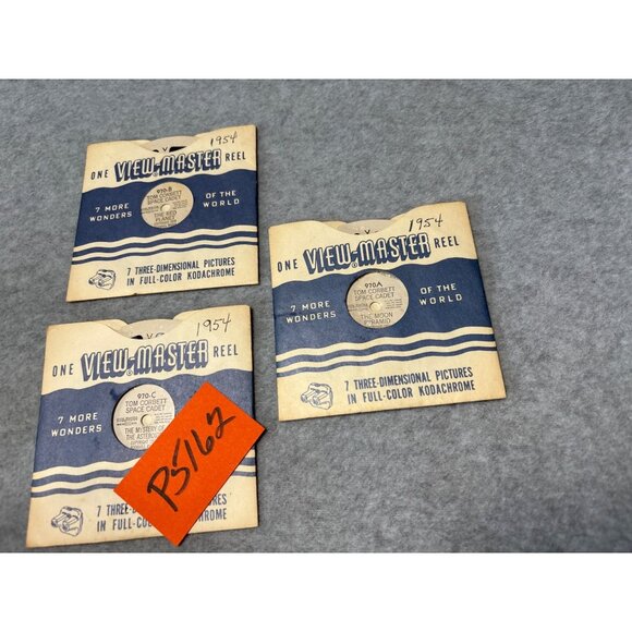 Vintage 1950s View-Master Tom Corbett Space Cadet Reel Set of 3 - Picture 8 of 8